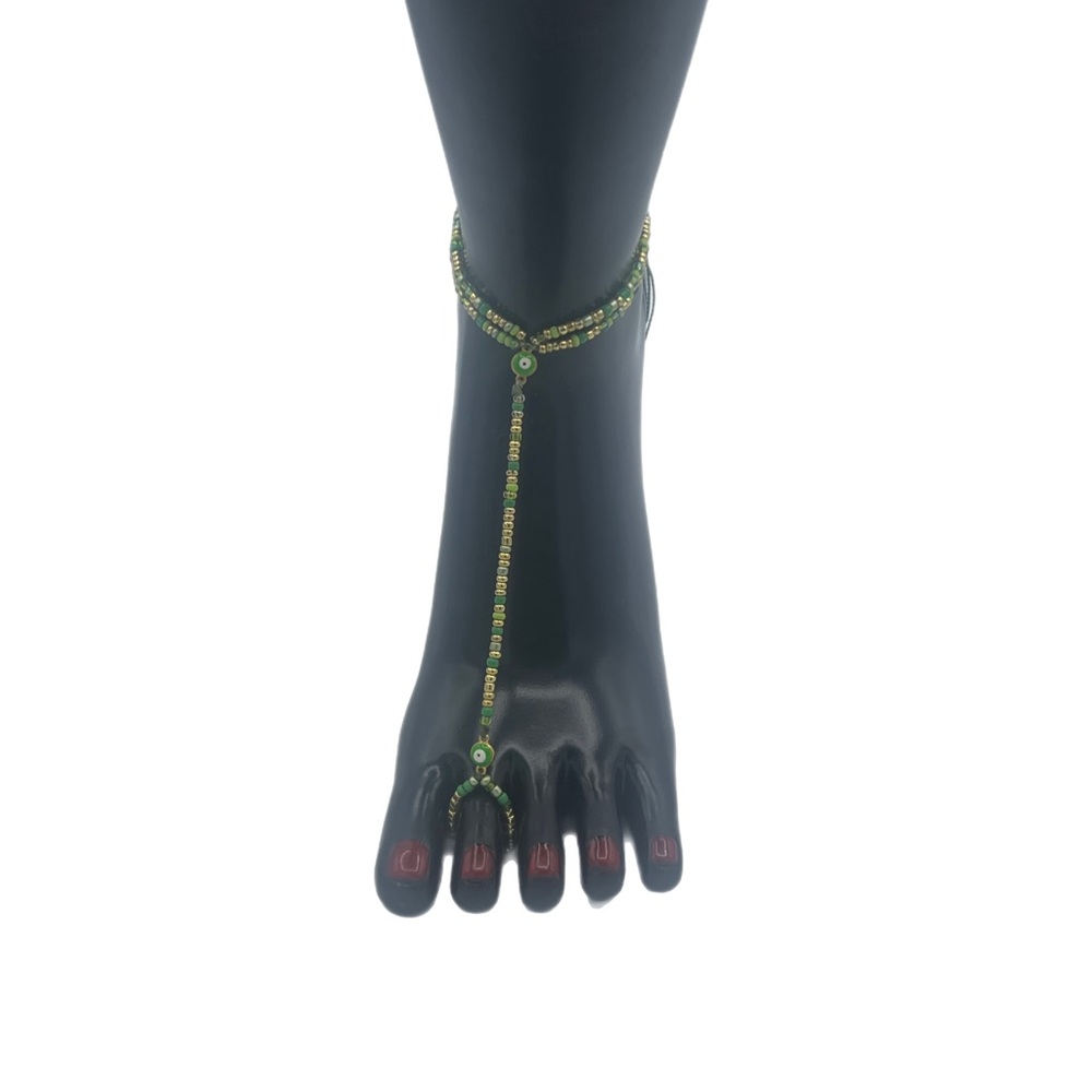 (NEW) Fashion (Evil Eye Protection) Adjustable Anklet (Offers Welcomed)